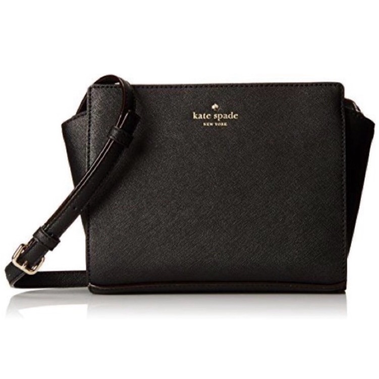 Kate Spade | Cedar Street Hayden Black Leather Crossbody Bag